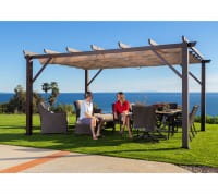 Paragon Outdoor Aluminium Pavillon Gazebo Modena 12x16 Espresso 360 x 480 cm