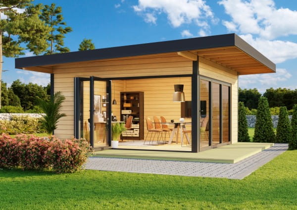 Lasita Maja Gartenhaus Domeo 9 unbehandelt