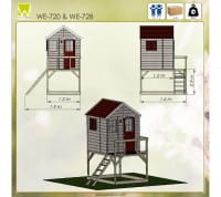Wendi Toys Kinderspielhaus Storch inkl. Fensterladen