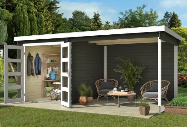 Gartenhaus Long Beach von Lasita Maja grüngrau