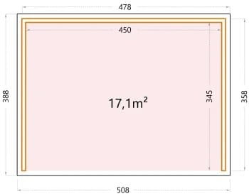 Telluria Metall Pavillon Grundriss Singolo 4836