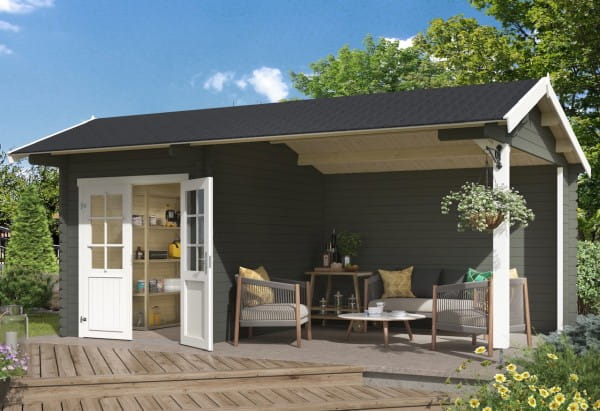Outdoor Life Products Gartenhaus Kenzo Grüngrau