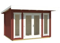 Lasita Maja Gartenhaus Bingham 1 schwedenrot