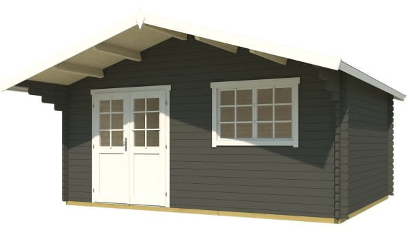 Gartenhaus Gotland 6F von Lasita Maja Grüngrau
