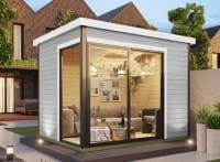 Lasita Maja Gartenhaus Austin 1 lichtgrau