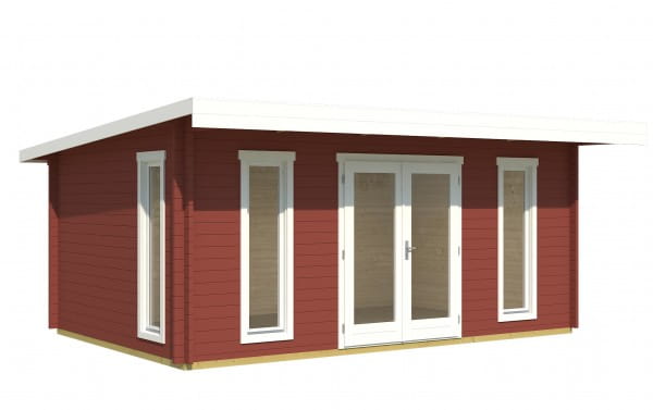 Blockbohlenhaus Barbados 2 von Lasita Maja Schwedenrot