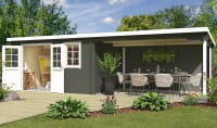 Gartenhaus Reno von Lasita Maja grüngrau