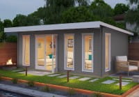Lasita Maja Gartenhaus Bingham 6 Lichtgrau