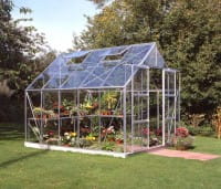 Magnum 108 Gewächshaus 322 x 257 cm Blankglas in Alu 