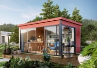 Lasita Maja Gartenhaus Domeo 4 Schwedenrot