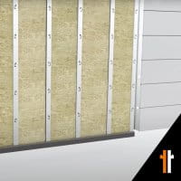flexible Steinwolle-Dämmplatten mit einer Stärke von 8 cm