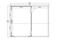 Doppel-Holzgarage Bahamas Grundriss