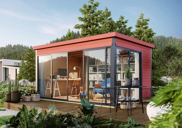 Lasita Maja Gartenhaus Domeo 4 Schwedenrot