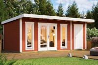 Lasita Maja Gartenhaus Sizilien 2 Schwedenrot