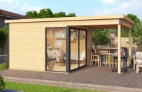  Lasita Maja Gartenhaus Domeo 2 unbehandelt
