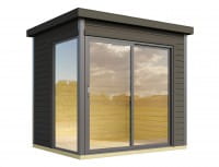 Lasita Maja Gartenhaus Domeo Mini Carbongrau