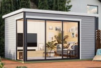 Lasita Maja Gartenhaus Austin 6 lichtgrau