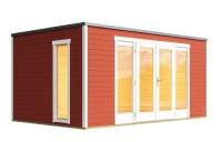 Lasita Maja Gartenhaus Palermo 2 Schwedenrot