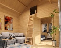 Lasita Maja Gartenhaus Murano 3 Innenansicht