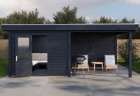 Lugarde Gartenhaus Bonn 588 x 300 cm schwarz