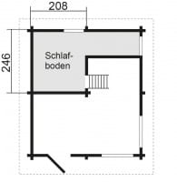 Grundriss Dachgeschoss Joda Gartenhaus Domicil
