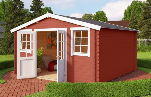 Lasita Maja Gartenhaus Wels 4 schwedenrot
