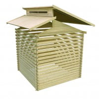 Bauweise: Blockbohlen System