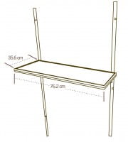Lifetime 3-fach Regal 76 x 25 cm
