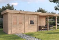 Lugarde Gartenhaus Hagen 764 x 250 cm unbehandelt