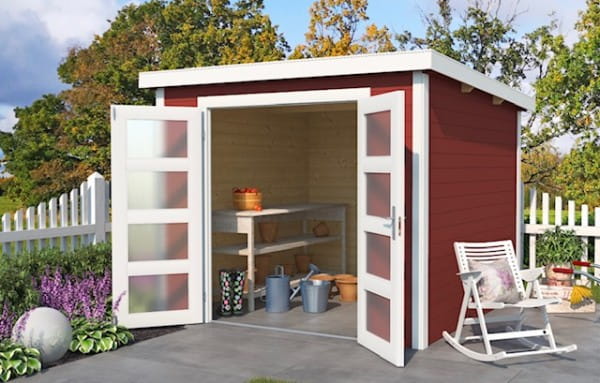 Lasita Maja Gartenhaus Zambezi 5 schwedenrot