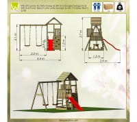 Wendi Toys Spielturm Flamingo Masse