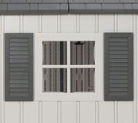 1 x Seitenfenster mit Klappläden 