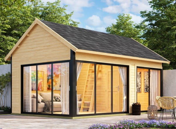 Lasita Maja Gartenhaus Murano 3 naturbelassen