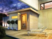 WOODFeeling 38 mm Saunahaus Suva 1 naturbelassen