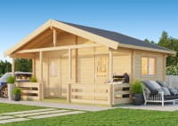 Gartenhaus Twin Cabin unbehandelt von Lasita Maja