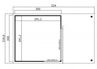 Lasita Maja Gartenhaus Domeo 2 Grundriss
