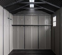 Lifetime Kunststoff Gerätehaus Idaho Innenansicht