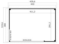Lasita Maja Gartenhaus Austin 6 Grundriss