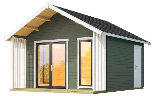 Lasita Maja Gartenhaus Murano 1 grüngrau