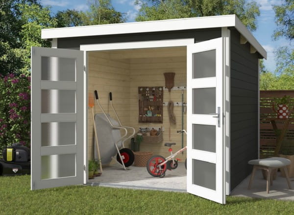 Lasita Maja Gartenhaus Zambezi 5 Grüngrau
