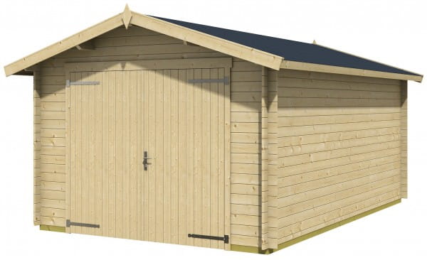 Satteldach Holzgarage Mauritius 330 x 510 cm naturbelassen Lasita Maja