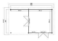 Lasita Maja Gartenhaus Anders Grundriss