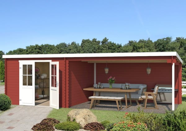 Gartenhaus St. Louis von Lasita Maja schwedenrot