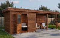Lugarde Gartenhaus Duisburg 676 x 250 cm braun