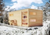 Karibu Saunahaus Hygge 508 x 276 cm unbehandelt