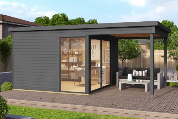  Lasita Maja Gartenhaus Domeo 2 Carbongrau