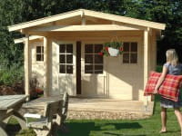 Joda Partyhaus Ranch mit 200 cm Vordach unbehandelt