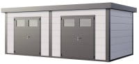 Telluria Metall Gartenhaus Duo 3336 weiss