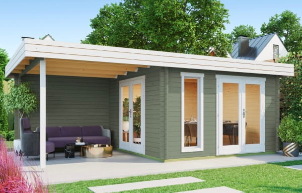 Lasita Maja Gartenhaus Anders Grüngrau