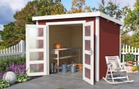 Lasita Maja Gartenhaus Zambezi 5 schwedenrot